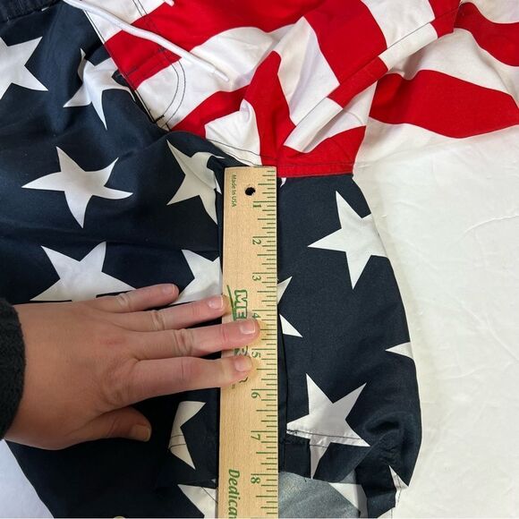 US Polo Ralph Lauren  Swim Trunk Short Mens M American Flag Star Stripe - Picture 11 of 16